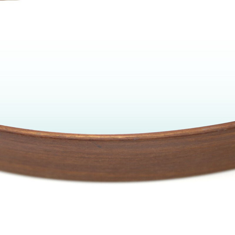 Miroir vintage rond par Uno et Osten Kristiansson pour Luxus, Suède 1960