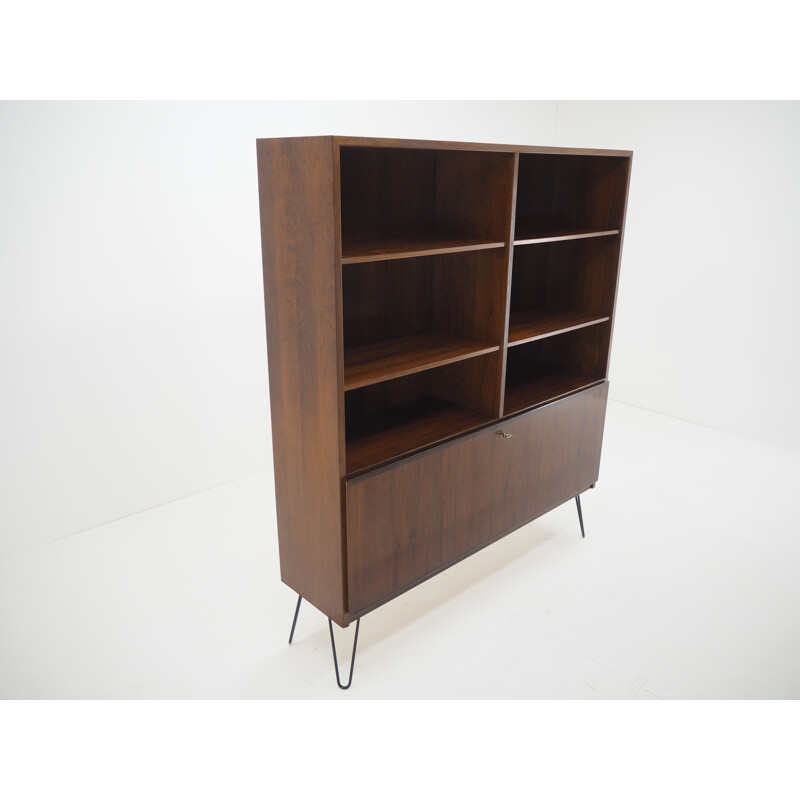 Vintage recycled bookcase by Omann Jun Palisander Denmark 1960s