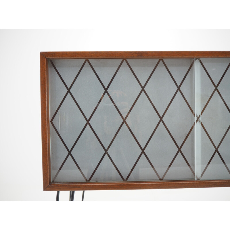 Vintage teak and recycled glass wardrobe Denmark 1960s