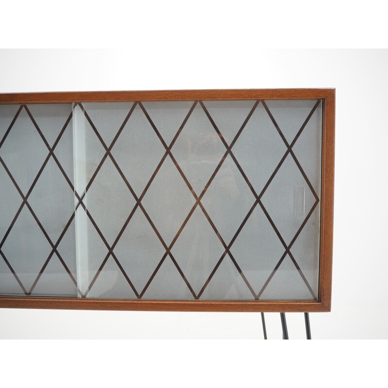 Vintage teak and recycled glass wardrobe Denmark 1960s