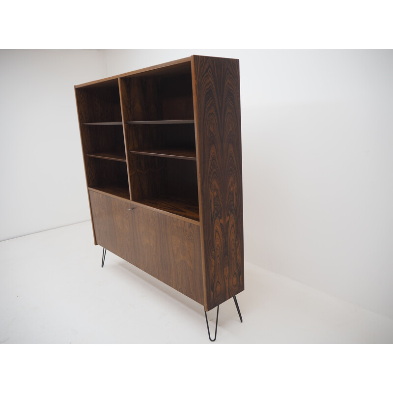 Vintage recycled bookcase by Omann Jun Palisander Denmark 1960s
