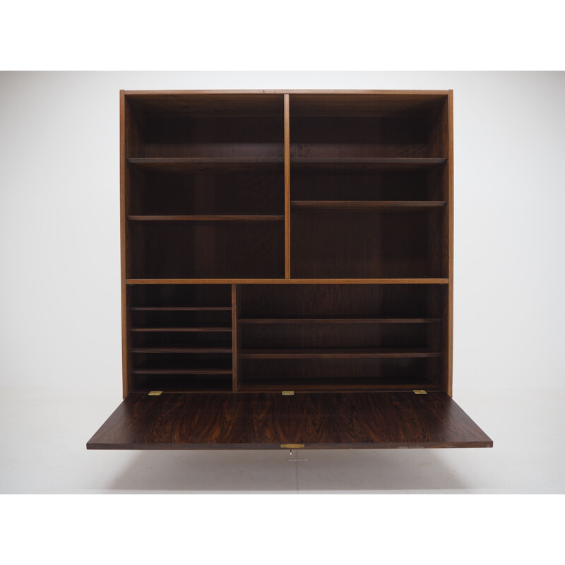 Vintage recycled bookcase by Omann Jun Palisander Denmark 1960s