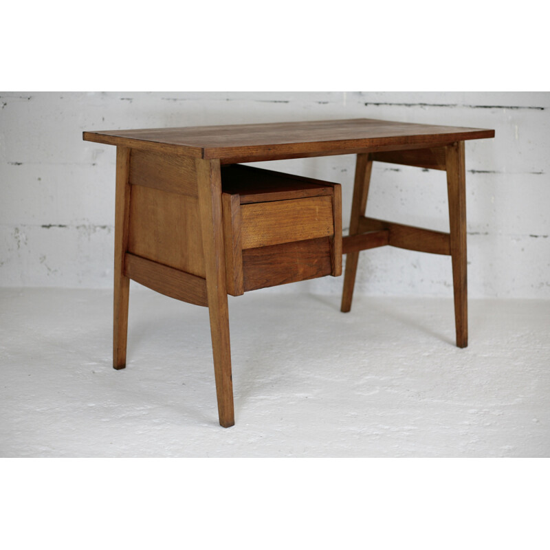 Vintage desk by Alain Richard by ACMS France 1950s