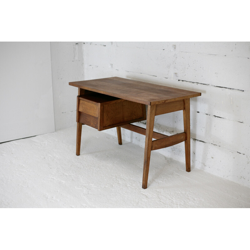 Vintage desk by Alain Richard by ACMS France 1950s