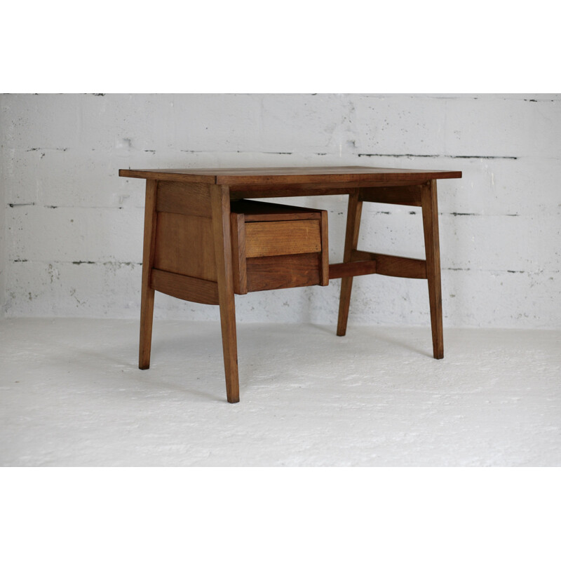 Vintage desk by Alain Richard by ACMS France 1950s