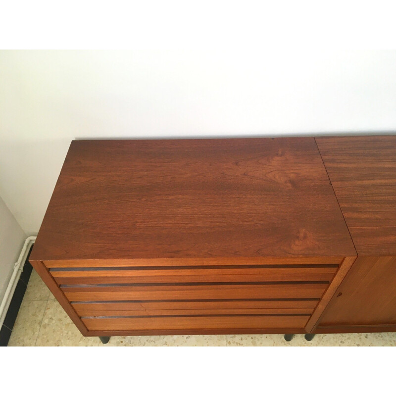 Vintage scandinavian teak sideboard Poul Cadovius 1960s