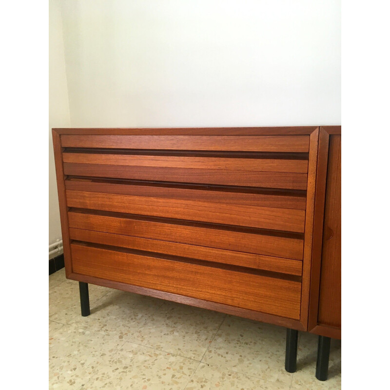 Vintage scandinavian teak sideboard Poul Cadovius 1960s