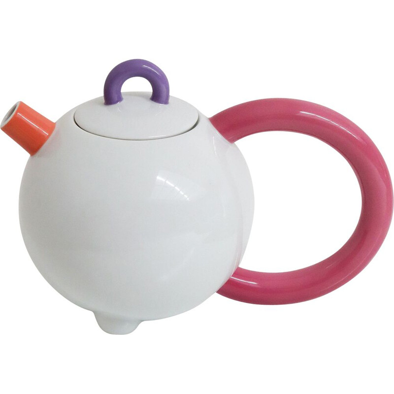 Teapot with vintage milk jug Matteo Thun 1989s