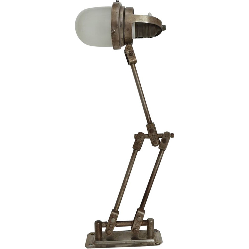 Vintage industriële wandlamp Frankrijk 1930