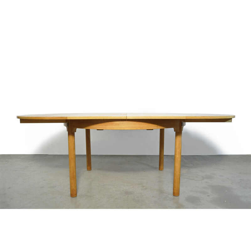 Vintage oak extensible table model 140 from Øresund by Borge Mogensen for Karl Andersson &söner 1960s