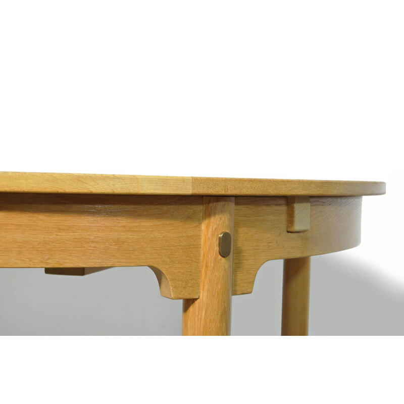 Vintage oak extensible table model 140 from Øresund by Borge Mogensen for Karl Andersson &söner 1960s