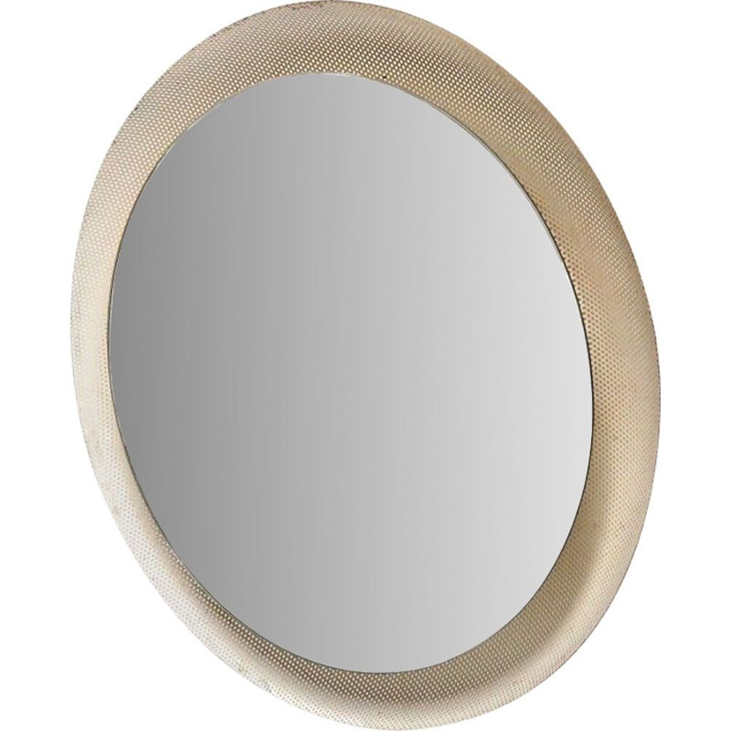 Vintage large mirror by Floris Fiedeldij for Artimeta Illuminated 1950s