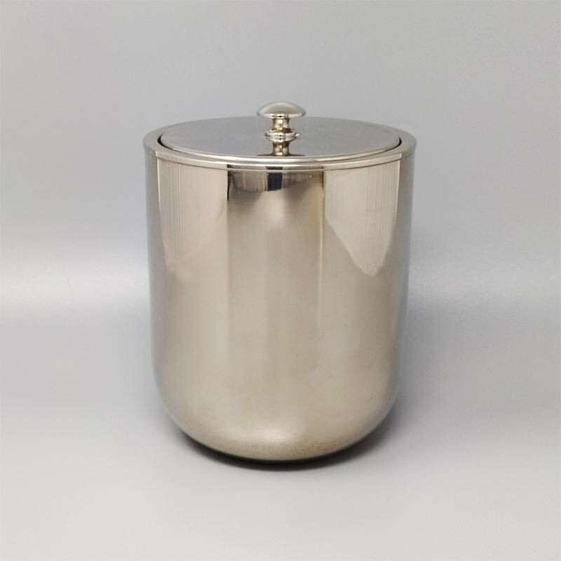 Vintage ice bucket by Aldo Tura for Macabo Italy 1960s