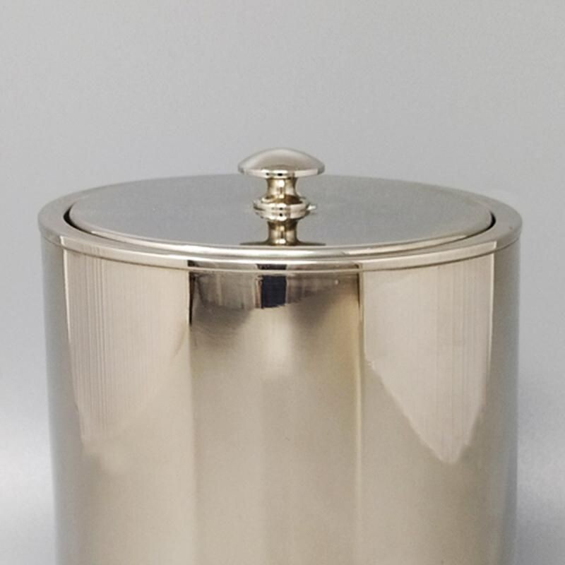 Vintage ice bucket by Aldo Tura for Macabo Italy 1960s