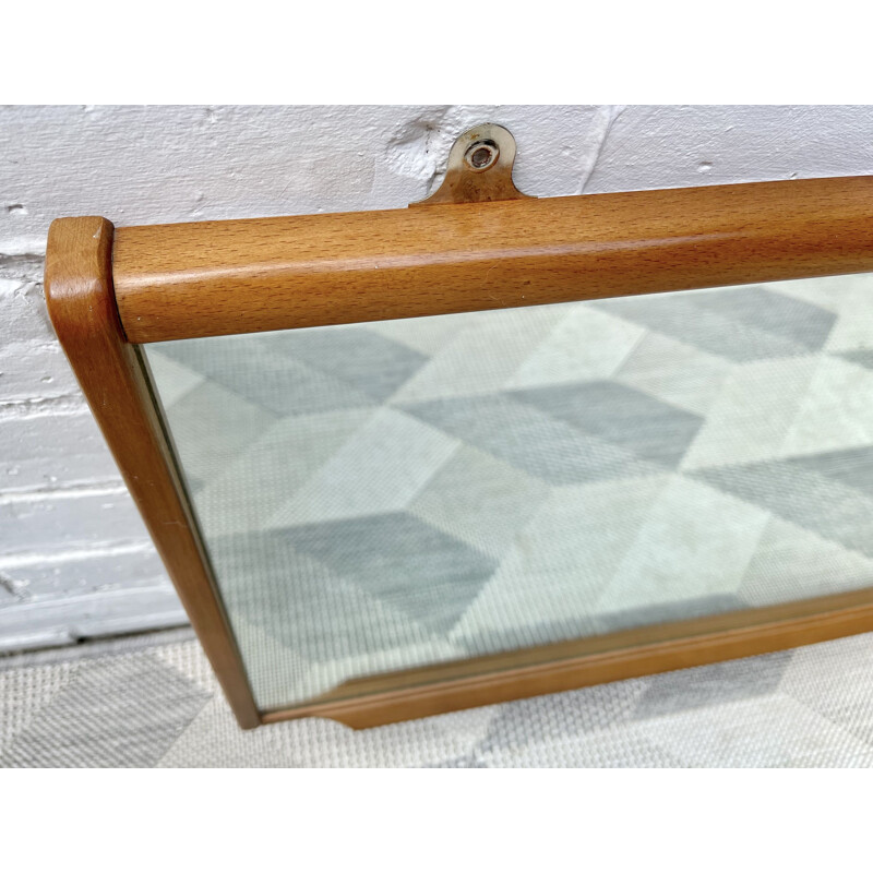 Vintage rectangular wall mirror 1970s