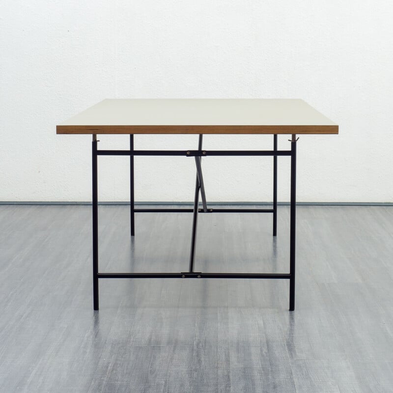 Table ou bureau vintage d'architecte Egon Eiermann Allemagne