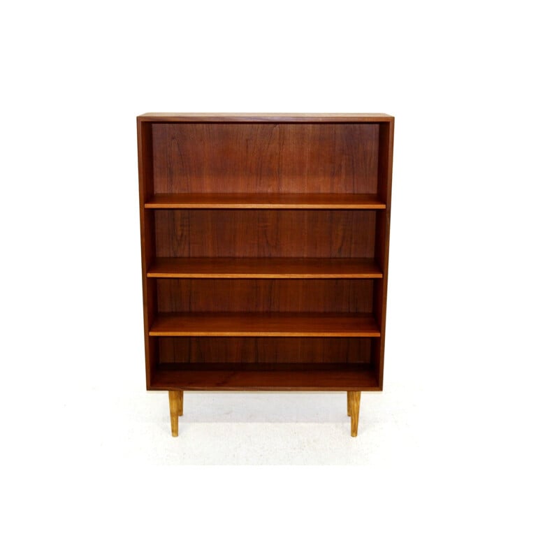 Vintage teak bookcase Sweden 1960s