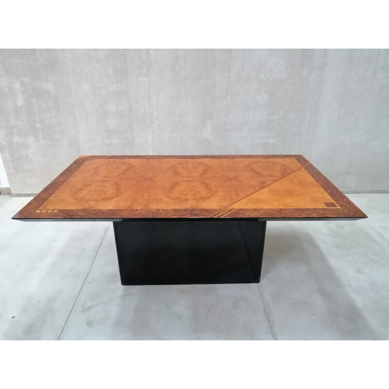 Vintage maple and rosewood desk by Oscar Dell Arredamento for Miniforms Italy 1970s