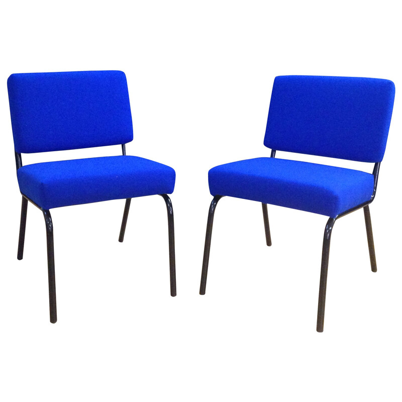 Vintage pair of low chair - 1960s