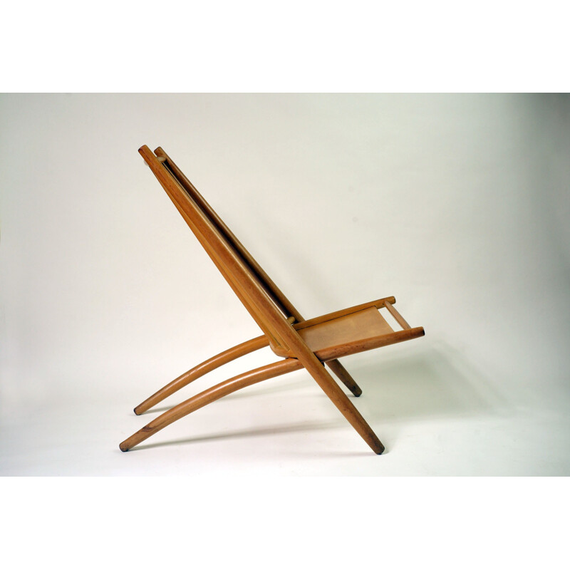 Haga Fors "Congo"  easy chair in beechwood, Alf SVENSSON - 1950s