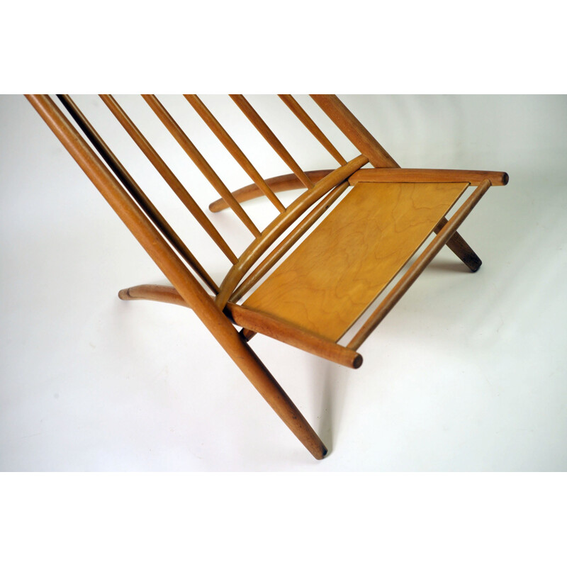 Haga Fors "Congo"  easy chair in beechwood, Alf SVENSSON - 1950s