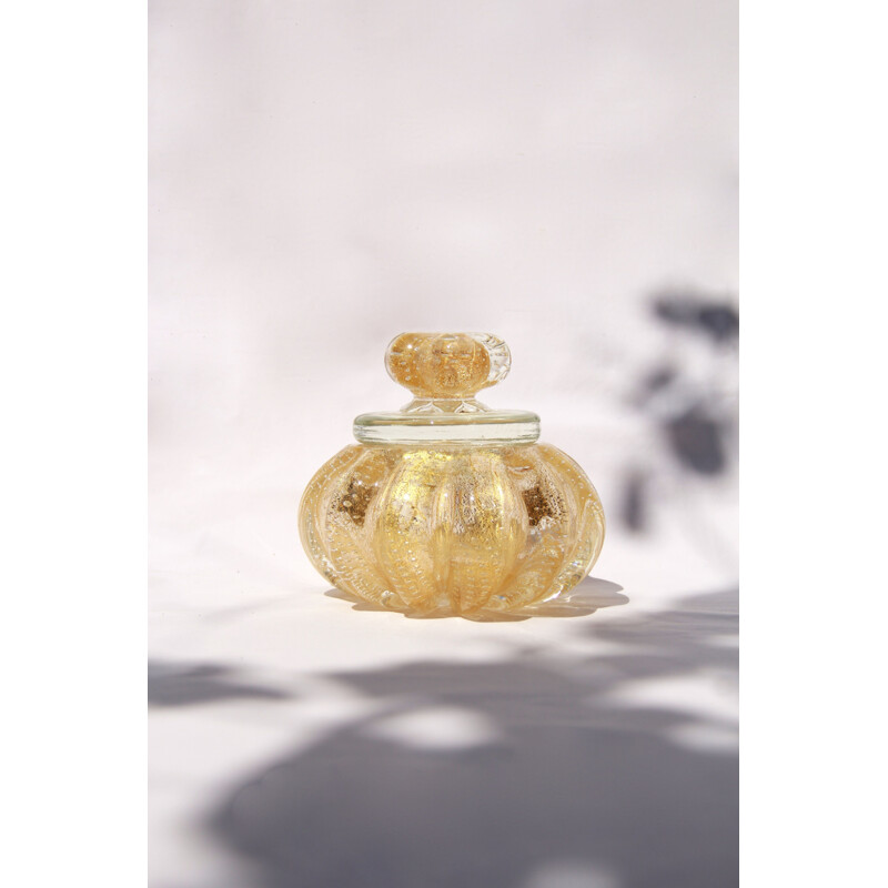 Vintage antigo vaso de Cipria de Murano Itália 1940