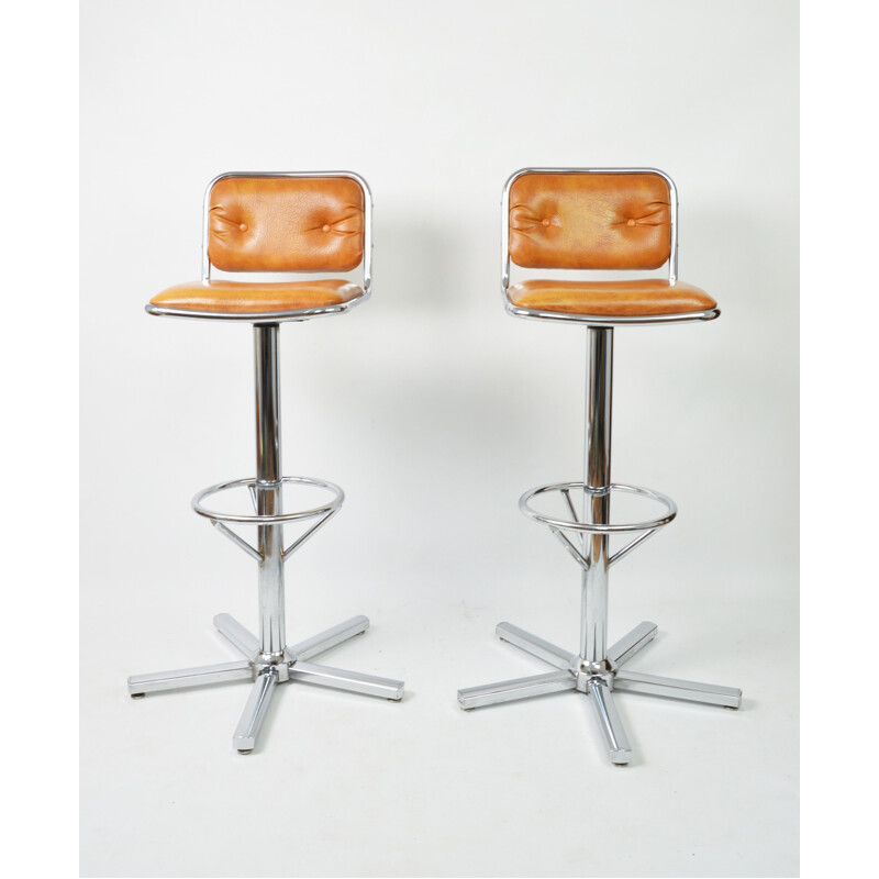 Pair of vintage bar stools 1970s