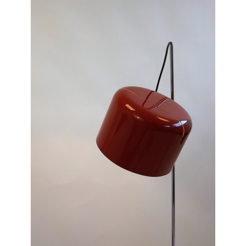  "Coupe" oluce red floor lamp, Joe COLOMBO - 1960s