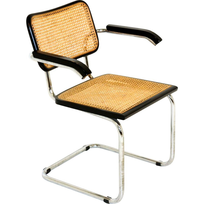 Sillón vintage B64 de Marcel Breuer Italia 1990