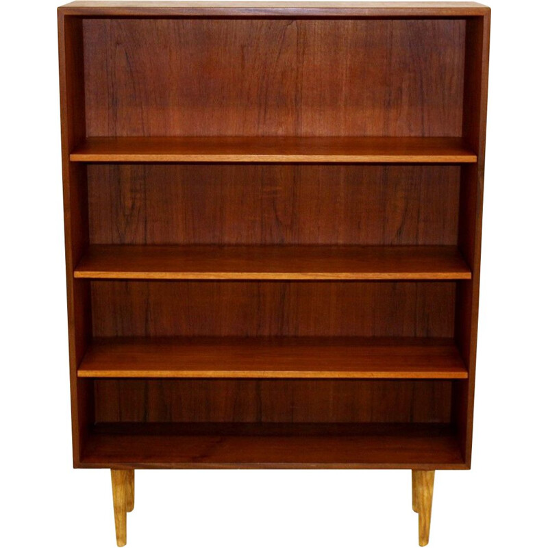 Vintage teak bookcase Sweden 1960s