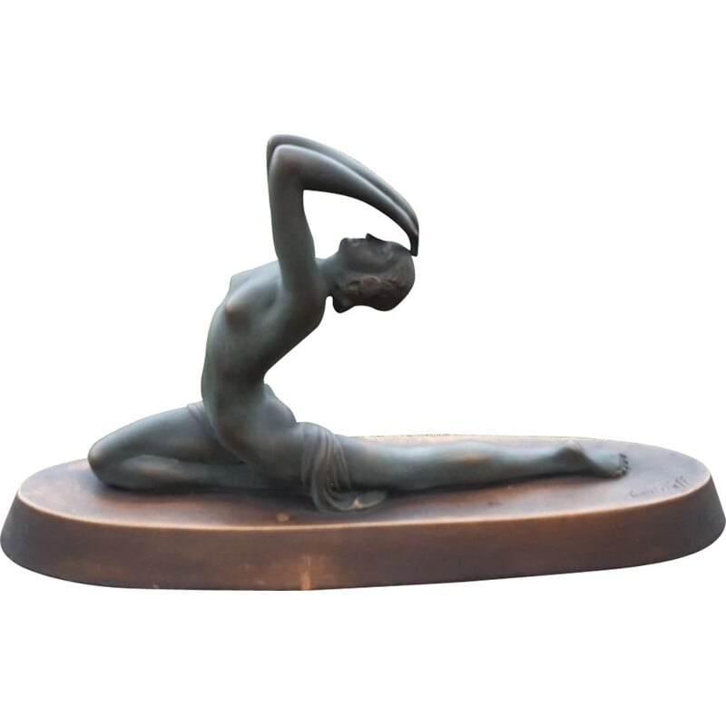 Escultura La bailarina de época de Ganu Gantcheff 1920
