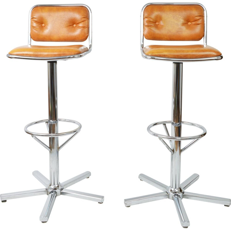 Pair of vintage bar stools 1970s