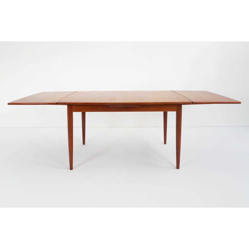 Vintage teak table by Arne Hovmand-Olsen for Mogens Koch Denmark 1960s