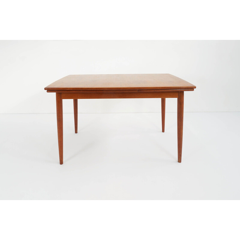 Vintage teak table by Arne Hovmand-Olsen for Mogens Koch Denmark 1960s