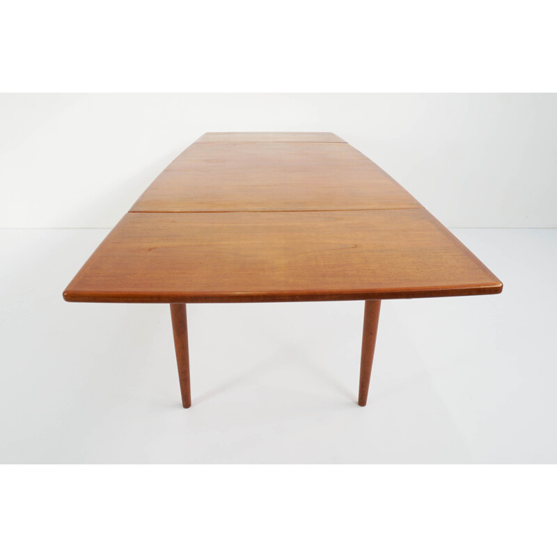 Vintage teak table by Arne Hovmand-Olsen for Mogens Koch Denmark 1960s