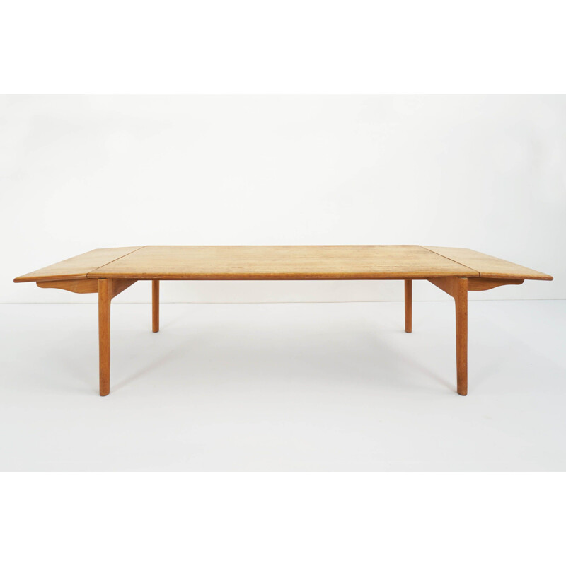 Vintage oak coffee table by Andreas Tuck for Hans J. Wegner Denmark 1950s