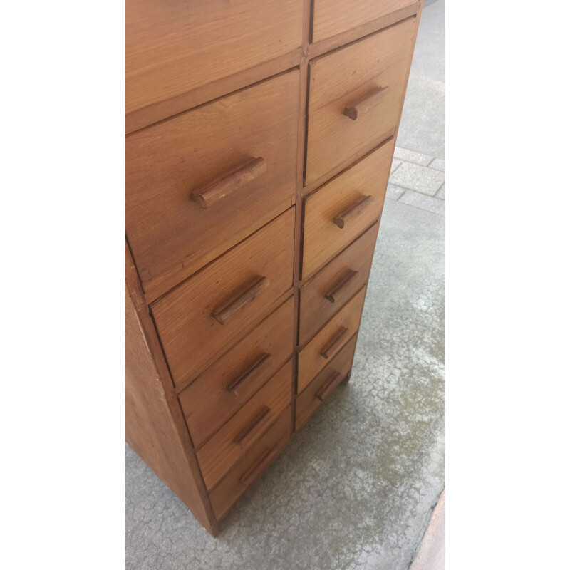 Vintage craft cabinet with drawers 1930s