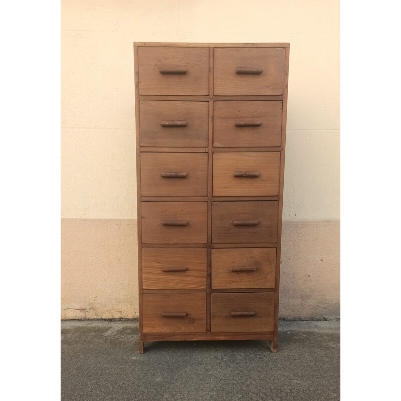 Vintage craft cabinet with drawers 1930s