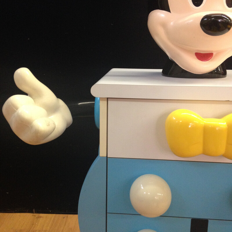 Chest of drawers Mickey Mouse, Pierre COLLEU - 1980s
