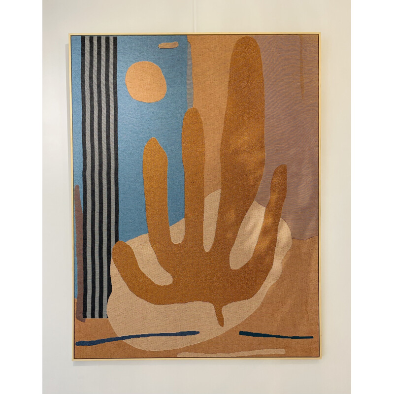 Tapisserie vintage Cactus abstraite et contemporaine