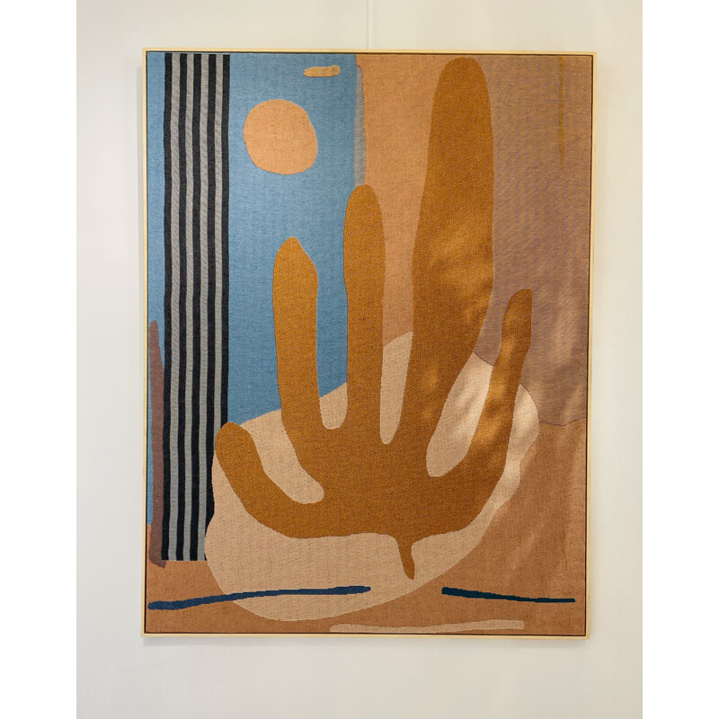 Tapisserie vintage Cactus abstraite et contemporaine