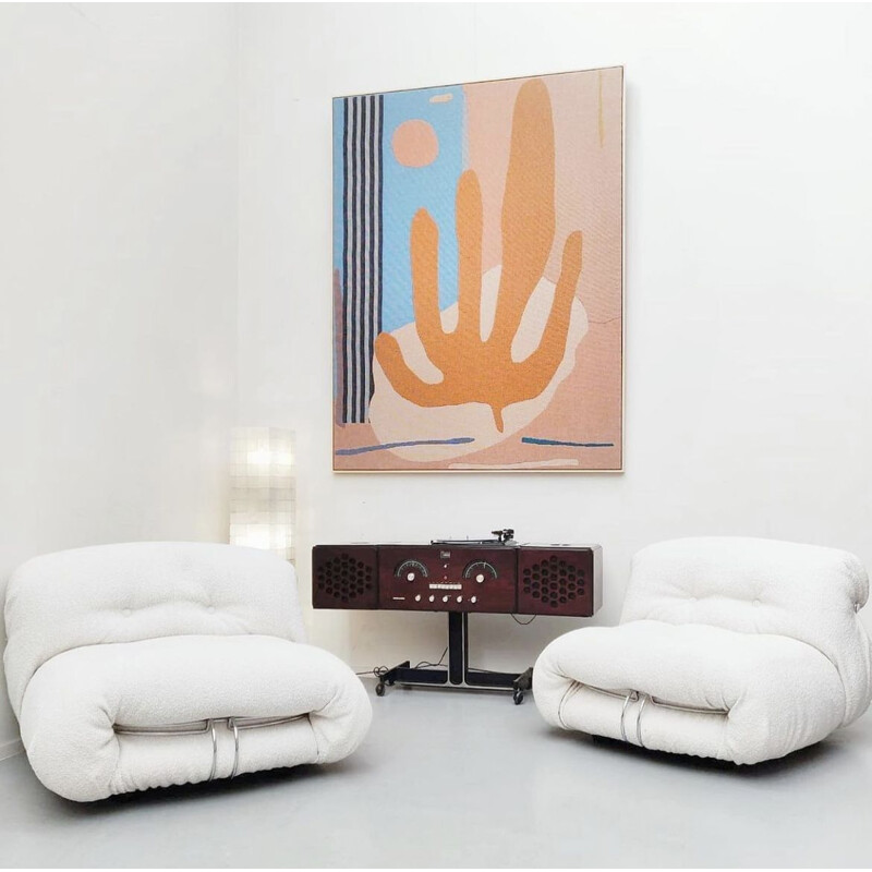 Vintage abstract and contemporary Cactus tapestry