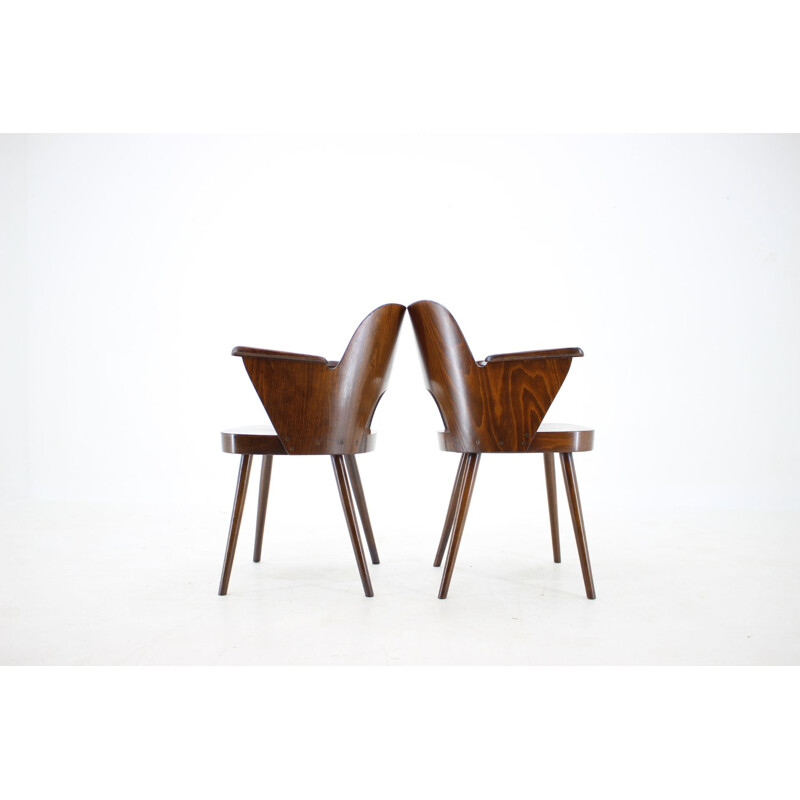 Set of 4 vintage chairs by Oswald Haerdtl, Czechoslovakia 1960