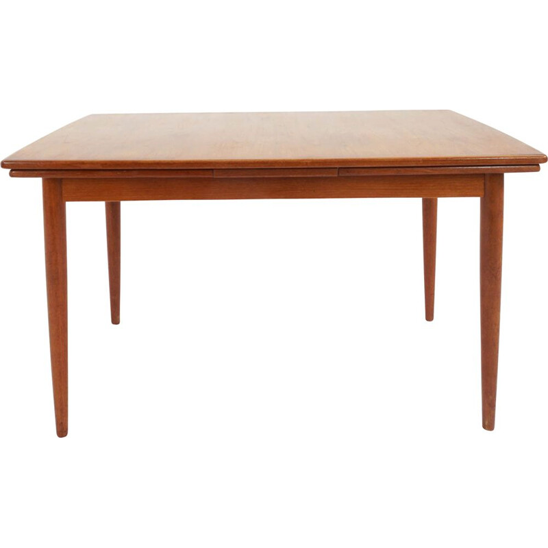 Vintage teak table by Arne Hovmand-Olsen for Mogens Koch Denmark 1960s