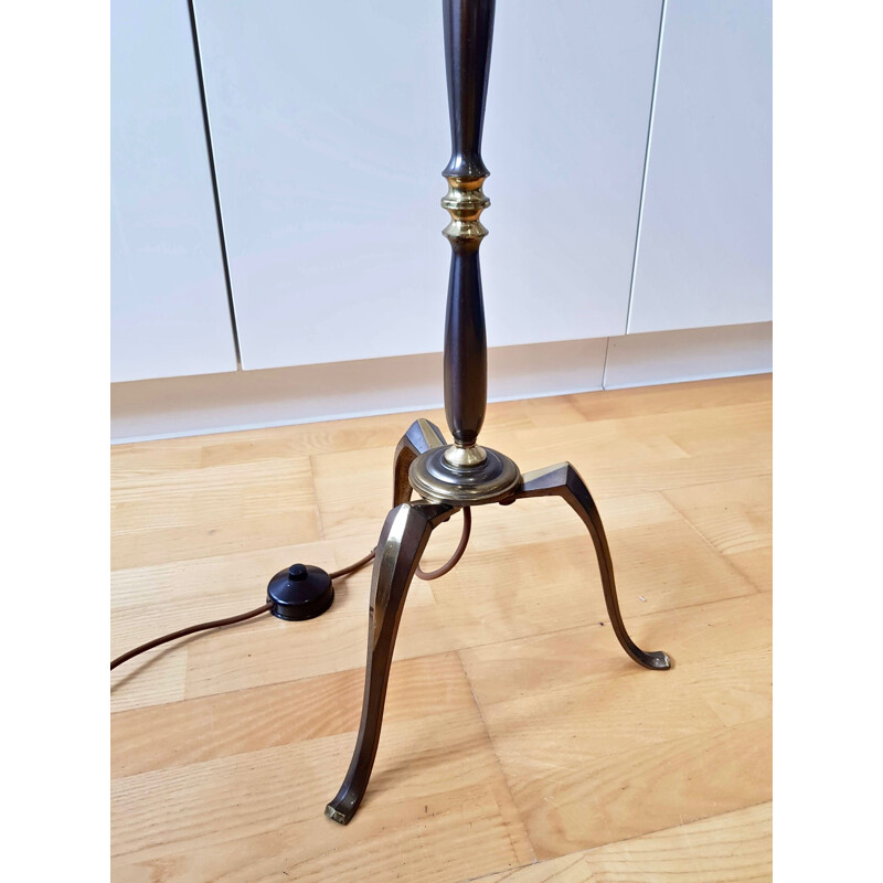 Vintage copper floor lamp 1950