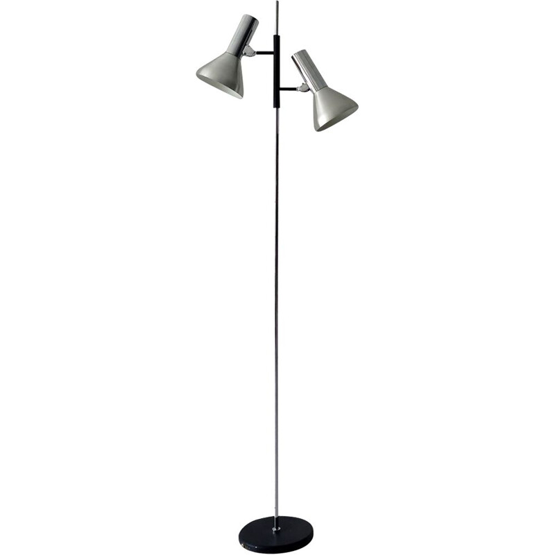 Lampadaire vintage chromé 1970