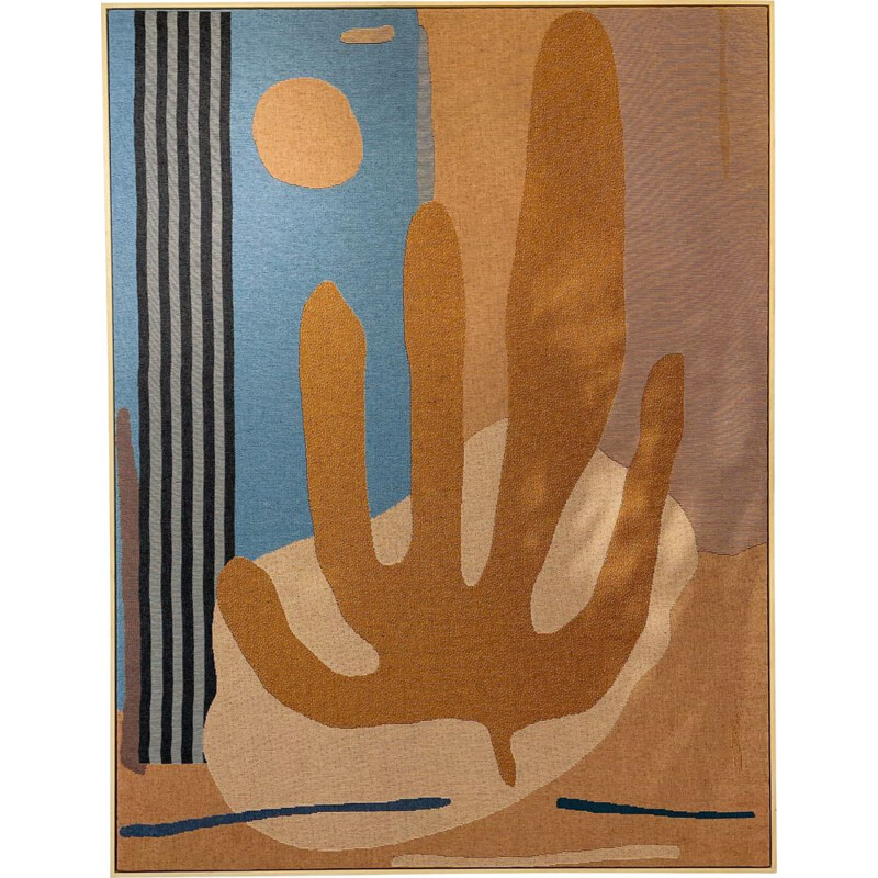 Vintage abstract and contemporary Cactus tapestry