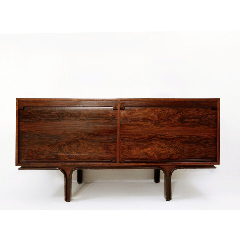 Vintage sideboard in rosewood by Gianfranco Frattini