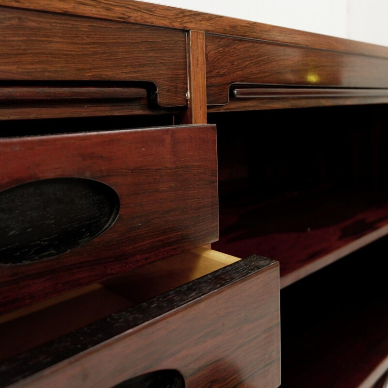 Vintage sideboard in rosewood by Gianfranco Frattini