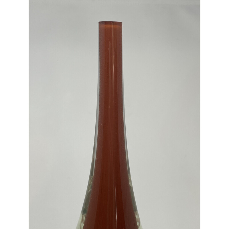 Vase vintage en verre de Murano par Seguso Vetri d'Arte 1960